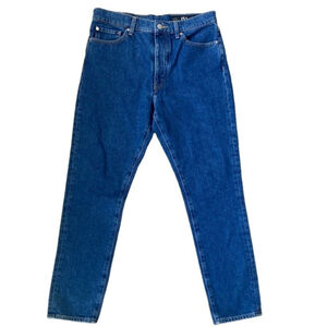 Armani Exchange J51 Blue High Rise Button Fly Carrot Leg Denim Jeans Size 29